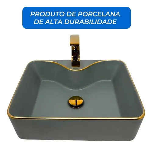 Cuba Pia De Sobrepor Banheiro Porcelana Lavabo Cod51