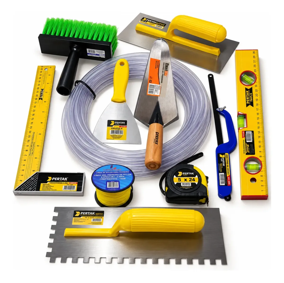 Ferramentas Para Obra Kit Pedreiro Completo 11 Peças
