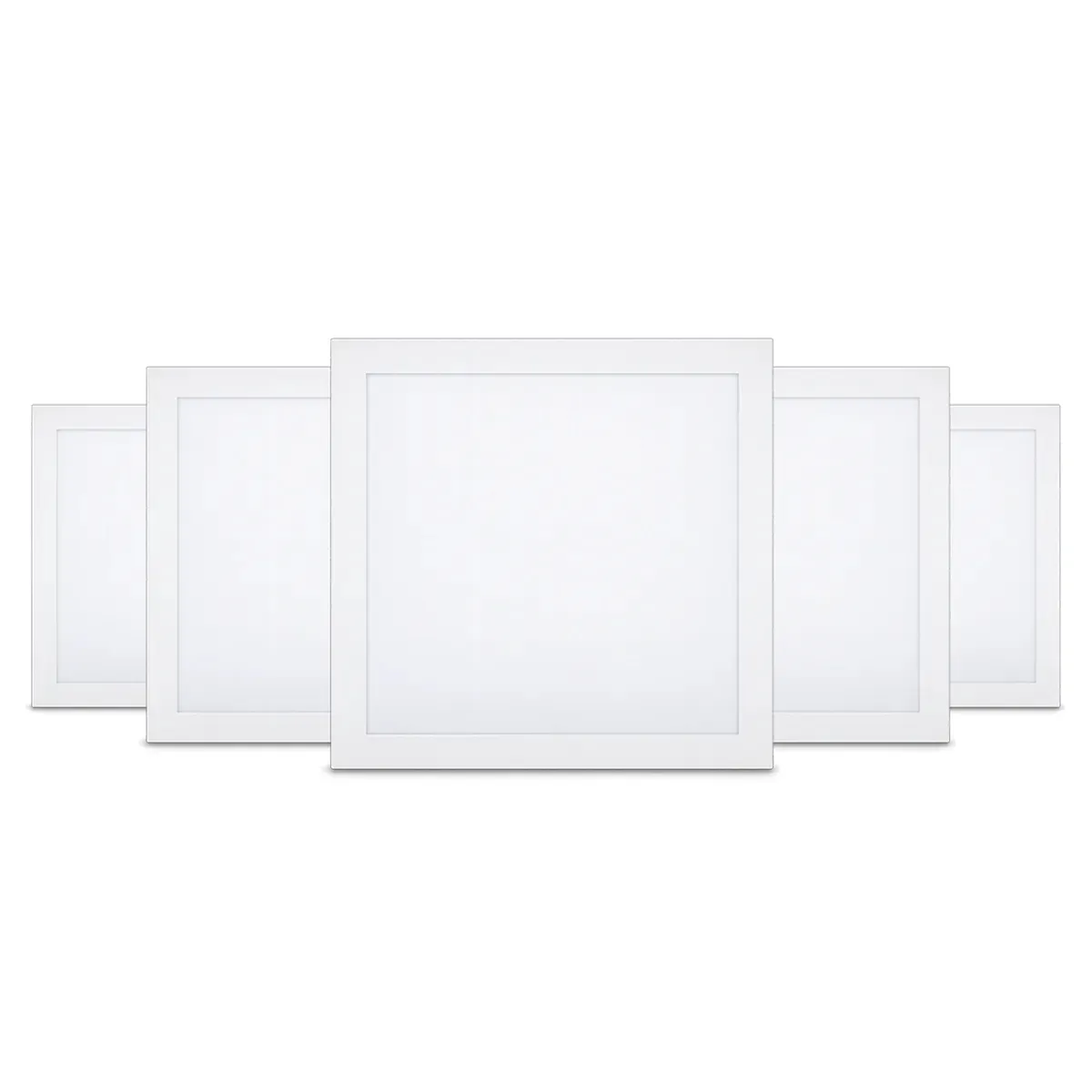 Kit 5 Painel Led Plafon Aluminio Sobrepor 30w 3000k Branco Quente 40x40cm Quadrado Cod: ALUT002014-5 Alut By Avant